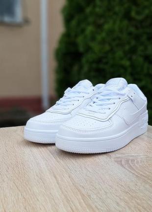 Кроссовки nike air force shadow white кросівки10 фото