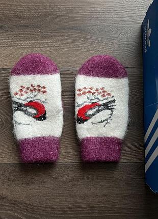 Рукавички зимові с малюнком