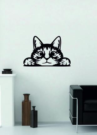 Декоративное настенное 3d панно «кот» декор на стену с объемом (цена за 1 шт)2 фото