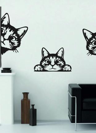 Декоративное настенное 3d панно «кот» декор на стену с объемом (цена за 1 шт)9 фото