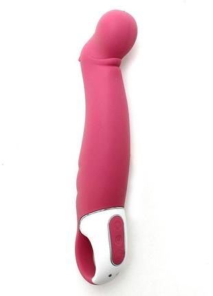 Мощный вибратор satisfyer vibes petting hippo с гибким стволом, литой силикон