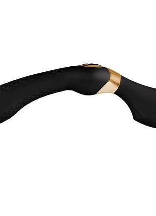 Вибромассажер shunga zoa black, двусторонний