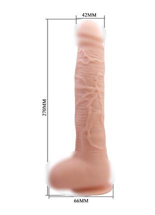 Фаллоимитатор реалистик с присоской 27 см большой фалоимитатор faloimitator beautiful dick 7