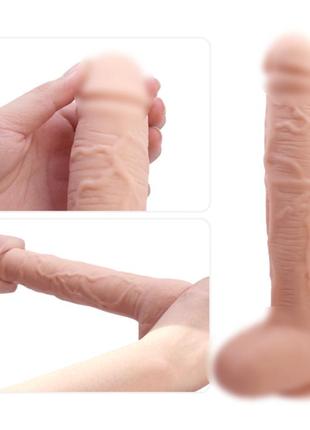 Фаллоимитатор реалистик с присоской 27 см большой фалоимитатор faloimitator beautiful dick 6