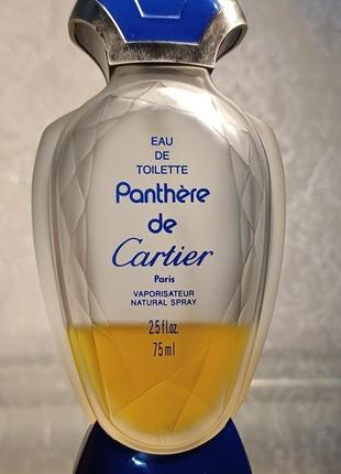 Cartier panthere de cartier edt винтаж. 75мл.1 фото