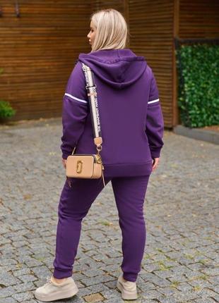 Спортивный женский фиолетовый флисе тёплый із зі с осенний весенний зимний осінній весняний зимовий2 фото