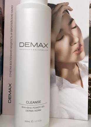 Очищающий гель для жирной кожи из ана demax purifiers and tonics derma-norm cleansing gel + aha