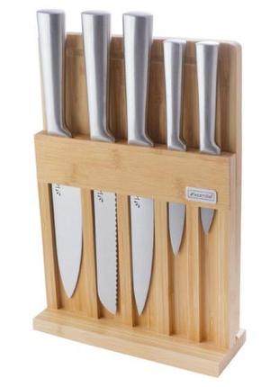 Набор ножей kamille на деревянной подставке km-51685 фото