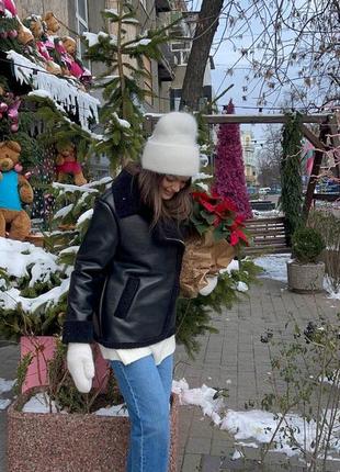 Стильная дубленка