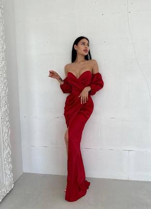 Отрута 😍🤩невероятное платье новинка со шлейфом и разрезом
