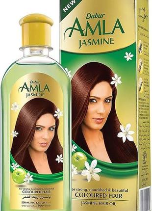 Масло для волос с амлой dabur amla jasmine hair oil 200 мл1 фото