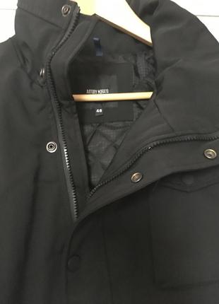 Куртка мужская черная демисезонная воротник стойка antony morato, италия6 фото