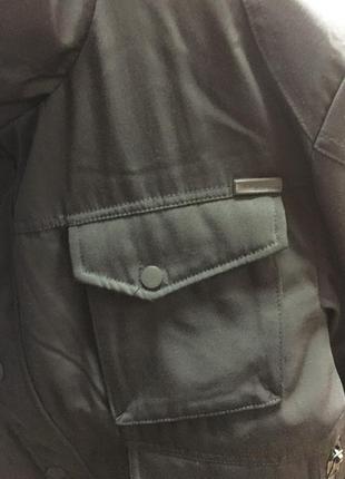 Куртка мужская черная демисезонная воротник стойка antony morato, италия4 фото