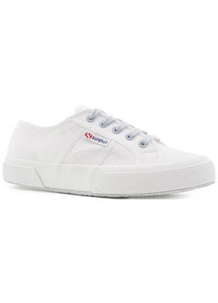 Кроссовки женские superga 2750 cotcontrastu бело-голубые 46 eu2 фото