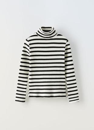 Zara мягкий гольф в рубчик приятная на ощупь