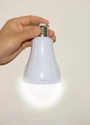 Перезаряджається світлодіодна лампа для кемпінгу акумуляторна лампа ліхтар із зарядкою від usb на гачку 20w e27