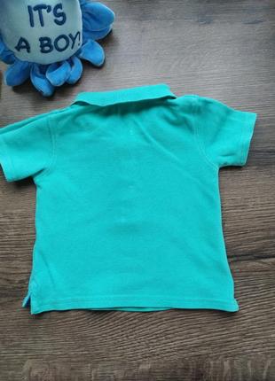 Поло футболка тениска для мальчика 9-12 мес2 фото