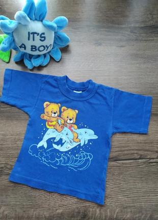 Футболка для хлопчика 6-9 міс