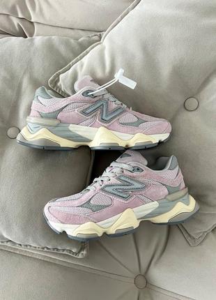 Гарні жіночі кросівки new balance 9060 december sky бузкові з сірим2 фото