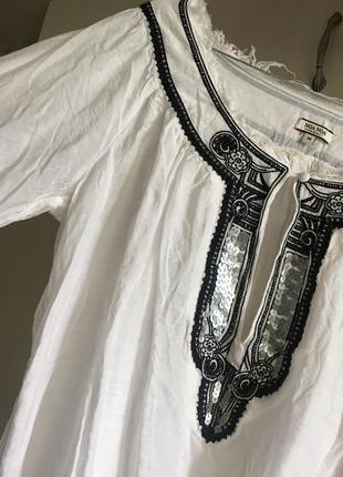 Винтажная блуза в фольклорном стиле noa noa5 фото