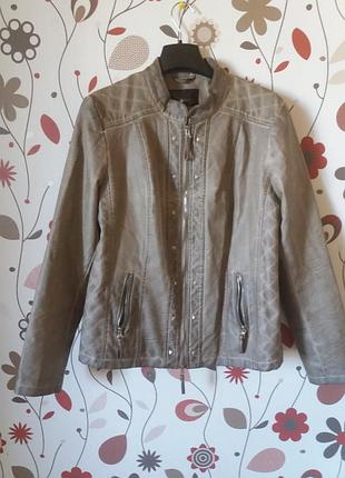 Куртка экокожа беж.