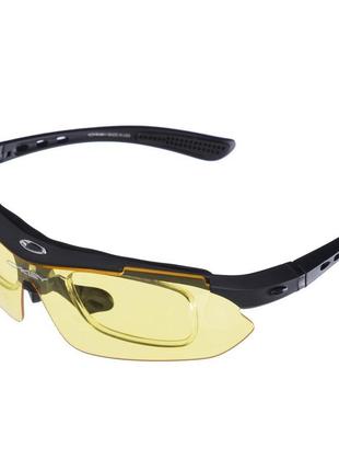 Спортивные тактические очки oakley ty 5 сменных линз + ammunation