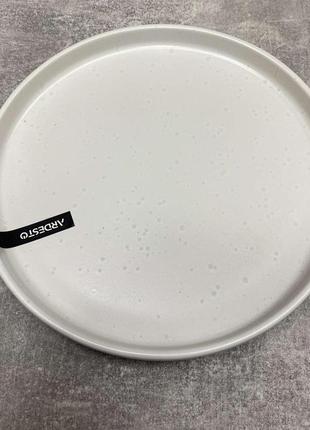 Тарелка десертная 20,5 см керамическая белая ardesto trento ar2920tw