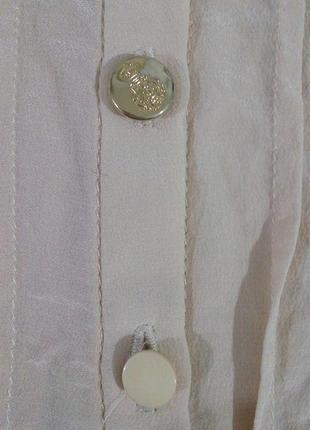 Шовкова натуральна блуза цікавого фасону франція блу9 фото