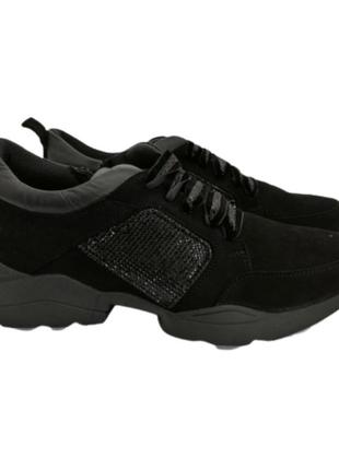 Кросівки stepter 36(р) чорний велюр 0-1-1-76871 фото