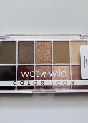 Wet n wild color icon 10-pan eyeshadow palette тіні nude awakening