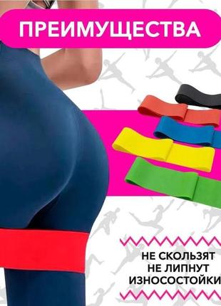 Еспандер гумовий спортивний fit simplify / стрічка еспандер для фітнесу / фітнес-гумка tv-146 еспандер стрічка9 фото