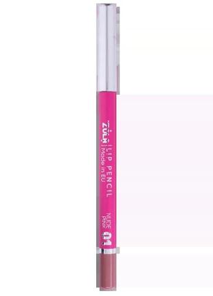 Олівець для губ zola 01, нюдовий рожевий