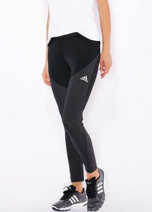 Леггинсы фирменные чёрные adidas techfit climachill leggings