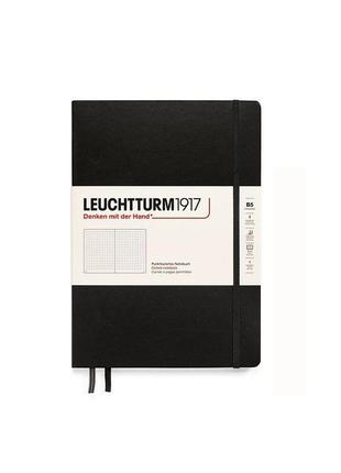 Блокнот leuchtturm1917, composition (b5), черный, точка (366184)