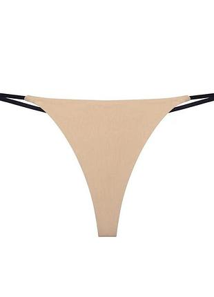 Стринги мини бежевые микро