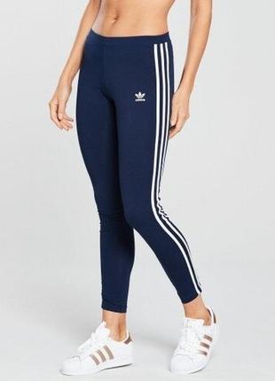 Спортивные синие леггинсы adidas