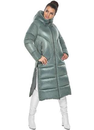 Турмалиновая женская курточка с лёгким блеском модель 57260