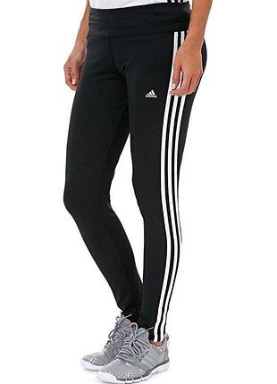 Спортивные трикотажные леггинсы фирменные adidas