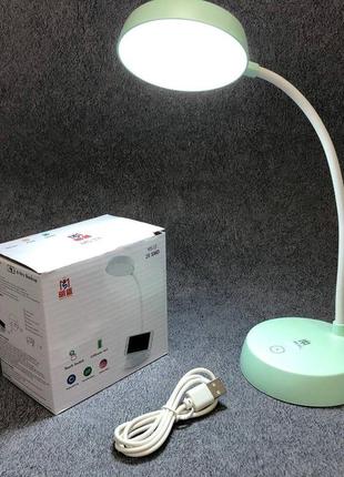 Настольная аккумуляторная лампа ms-13, usb светильник, аккумуляторная настольная лампа. цвет: зеленый ve-332 фото