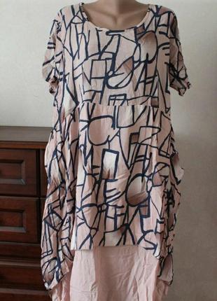 Платье в модный принт,размер 56-60