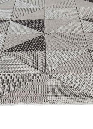 Ковровая дорожка безворсовая на резиновой основе karat flex 1954/08 0.67 м серый2 фото