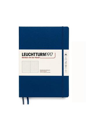 Блокнот leuchtturm1917, composition (b5), темно-синий, точка (366178)