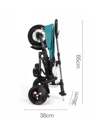 Велосипед складной трехколесный детский rito rubber blue4 фото