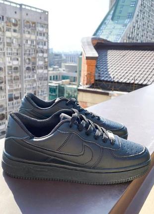 Кроссовки nike air force black1 фото