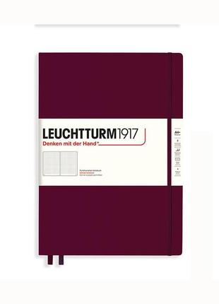 Блокнот leuchtturm1917 master classic a4+, винный, точка (365618)