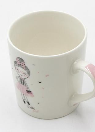 Подарунковий кухоль з малюнком дівчинки, чашка для чаю/кави біла, універсальний кухоль 270 мл3 фото