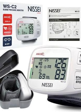 Тонометр nissei ws-c2 автоматический на запястье гарантия 5 лет