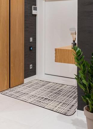 Ковер безворсовый на резиновой основе karat flex 19171/80 0.67x1.20 м прямоугольный...