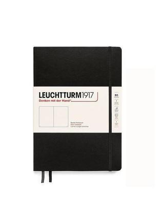 Блокнот leuchtturm1917, composition (b5), черный, чистые листы (366183)1 фото