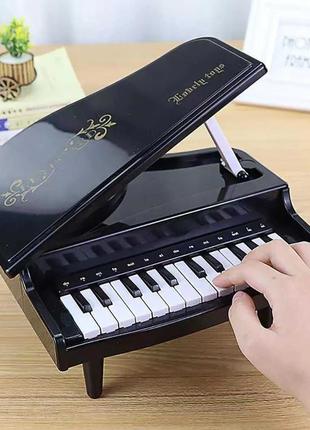 Маленьке піаніно рояль, електронний орган, іграшка, мінімузична скринька2 фото